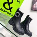 Dior Women CD Symbol Ankle Boot Black Supple Calfskin 15 Cm High - Image 2