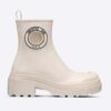 Dior Women CD Symbol Ankle Boot White Supple Calfskin 15 Cm High