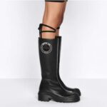 Dior Women CD Symbol Boot Black Supple Calfskin 34 Cm High – Image 12