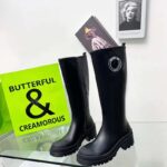 Dior Women CD Symbol Boot Black Supple Calfskin 34 Cm High – Image 2