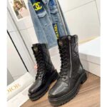 Dior Women D-Leader Ankle Boot Black Quilted Cannage Calfskin – Bild 5