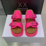 Dior Women Shoes CD Diorquake Strap Sandal Bright Pink Calfskin Wooden Insole - immagine 4