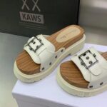 Dior Women Shoes CD Diorquake Strap Slide White Calfskin - immagine 8