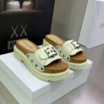 Dior Women Shoes CD Diorquake Strap Slide White Calfskin - immagine 3