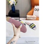 Dior Women Shoes CD Dway Slide White Multicolor D-Constellation Embroidered Cotton - Image 8