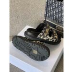 Dior Women Shoes DiorAct Slide Beige Multicolor Mizza Printed Technical Fabric - Image 8