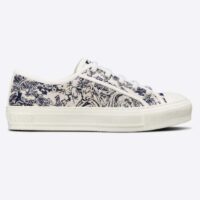 Dior Women Walk’n’Dior Sneaker Blue Toile De Jouy Embroidered Cotton (3)