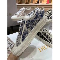 Dior Women Walk’n’Dior Sneaker Blue Toile De Jouy Embroidered Cotton (3)