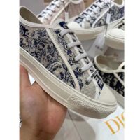 Dior Women Walk’n’Dior Sneaker Blue Toile De Jouy Embroidered Cotton (3)