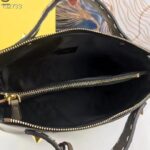 Fendi FF Women By The Way Medium Gray Leather Elaphe Boston Bag - Imagen 5