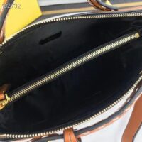 Fendi FF Women By The Way Medium Light Brown Leather Elaphe Boston Bag (1)