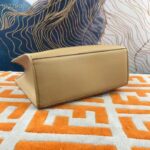 Fendi FF Women Sunshine Medium Beige Leather Elaphe Shopper - Image 5
