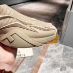 Fendi Unisex FF Fendi Flow Beige Mesh Running Sneakers – Image 10