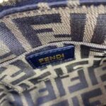 Fendi Women FF By The Way Mini Small Black Leather Boston Bag – Bild 9