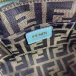 Fendi Women FF By The Way Mini Small Boston Bag Mint Green Leather - immagine 9