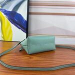Fendi Women FF By The Way Mini Small Boston Bag Mint Green Leather - immagine 5