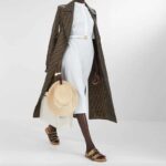 Fendi Women FF Fendi Feel Brown FF Fabric Slides 0.5 Cm Heel - immagine 11