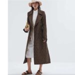 Fendi Women FF Fendi Feel Brown FF Fabric Slides 0.5 Cm Heel - immagine 10