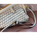 Fendi Women FF First Small Bag Beige Braided Leather Bag – Image 7