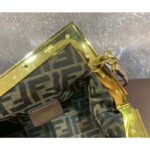 Fendi Women FF First Small Bag Beige Braided Leather Bag – Image 9