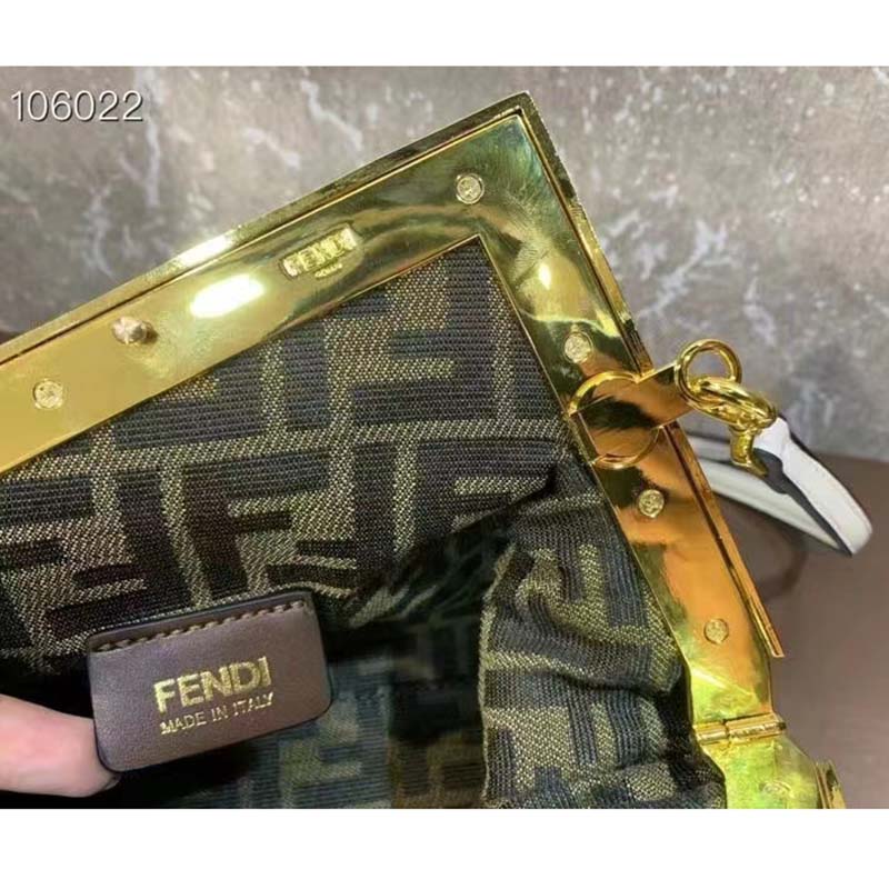 Fendi First Small - Mint green leather bag