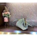 Fendi Women FF First Small Bag Mint Green Leather Interlace Bag - immagine 6