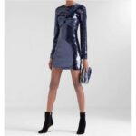 Fendi Women FF First Small Blue Marbled Fabric Bag - immagine 11