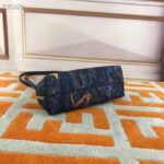 Fendi Women FF First Small Blue Marbled Fabric Bag - immagine 5