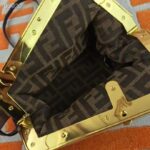 Fendi Women FF First Small Blue Marbled Fabric Bag - immagine 6