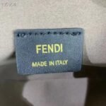 Fendi Women FF O’Lock Swing Mint Green Leather Pouch – Image 10