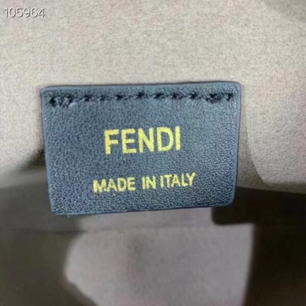 Fendi Women FF O’Lock Swing Mint Green Leather Pouch (1)
