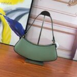 Fendi Women FF O’Lock Swing Mint Green Leather Pouch – Image 4