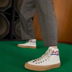 Gucci GG Unisex Interlocking G High-Top Sneaker Beige Organic Cotton - immagine 11