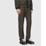 Gucci Unisex Ace GG Embossed Sneaker Black GG Embossed Leather Rubber Sole - Image 11