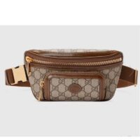 Gucci Unisex Belt bag Interlocking G Beige Ebony GG Supreme Canvas (1)