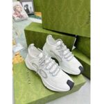Gucci Unisex GG Run Sneaker White Technical Knit Fabric Rubber Interlocking G - Image 2