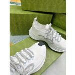 Gucci Unisex GG Run Sneaker White Technical Knit Fabric Rubber Interlocking G - Image 6