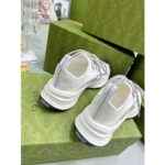 Gucci Unisex GG Run Sneaker White Technical Knit Fabric Rubber Interlocking G - Image 9