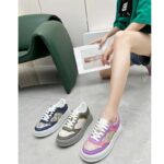 Gucci Unisex GG Sneaker Pink Purple Beige Supreme Canvas Grey Perforated Leather - Image 15