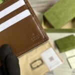 Gucci Unisex GG Wallet Interlocking G Beige Ebony GG Supreme Fabric – Bild 10