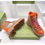 Gucci Unisex North Face x Gucci Boot Beige Ebony GG Supreme Canvas Low Heel - Image 6