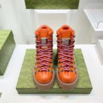 Gucci Unisex North Face x Gucci Boot Beige Ebony GG Supreme Canvas Low Heel - Image 4