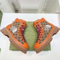Gucci Unisex North Face x Gucci Boot Beige Ebony GG Supreme Canvas Low Heel (5)