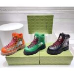 Gucci Unisex North Face x Gucci Boot Beige Ebony GG Supreme Canvas Low Heel - Image 13