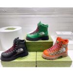 Gucci Unisex North Face x Gucci Boot Beige Ebony GG Supreme Canvas Low Heel - Image 14