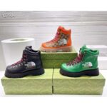 Gucci Unisex North Face x Gucci Boot Beige Ebony GG Supreme Canvas Low Heel - Image 12