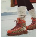 Gucci Unisex North Face x Gucci Boot Beige Ebony GG Supreme Canvas Low Heel - Image 19