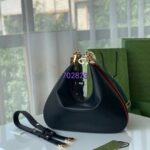 Gucci Women Attache Large Shoulder Bag Black Leather - Bild 6