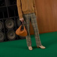 Gucci Women Attache Large Shoulder Bag Dark Orange Leather (5)