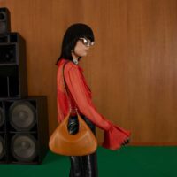 Gucci Women Attache Large Shoulder Bag Dark Orange Leather (5)